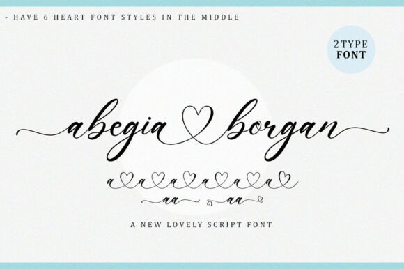 Abegia Borgan: A Romantic Script Font for Editors