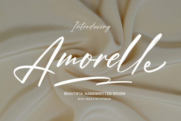 Amorelle: A Modern Script Font for Editorial Design