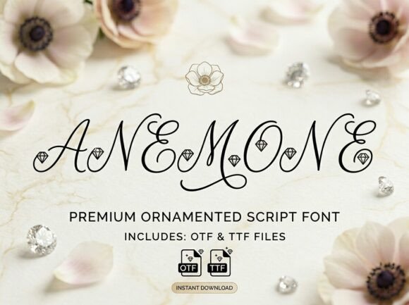 Anemone: A Premium Script Font for Web Design
