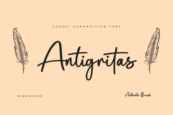 Antigritas: A Handwritten Typeface for Modern Editorial Design