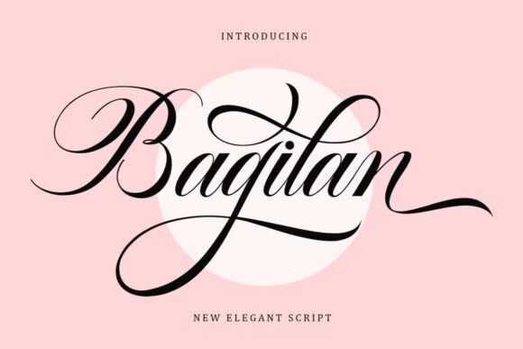 Bagilan: An Elegant Script Font for Makers