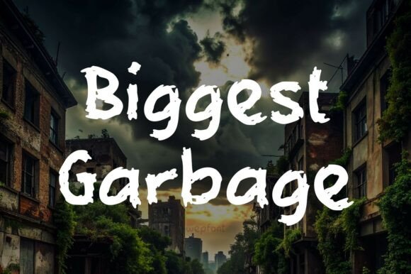 Biggest Garbage Font: A Bold Script for Makers