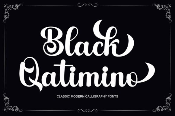 Black Qatimino: A Typeface for Modern Brands