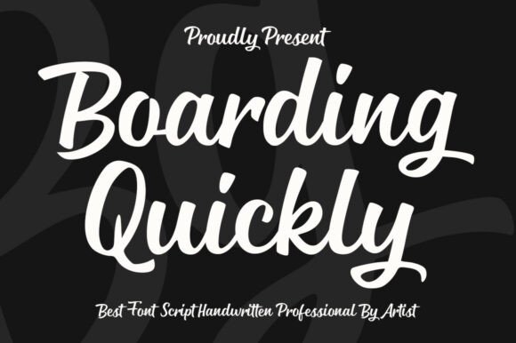 Boarding Quickly: A Bold Display Font for Marketers