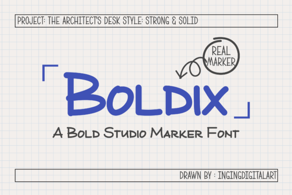 Boldix: The Marker Font That Brings Handmade Labels to Life
