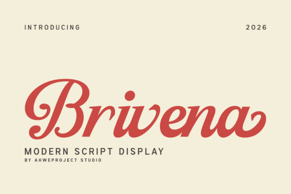 Brivena: A Modern Script Font for Web Design