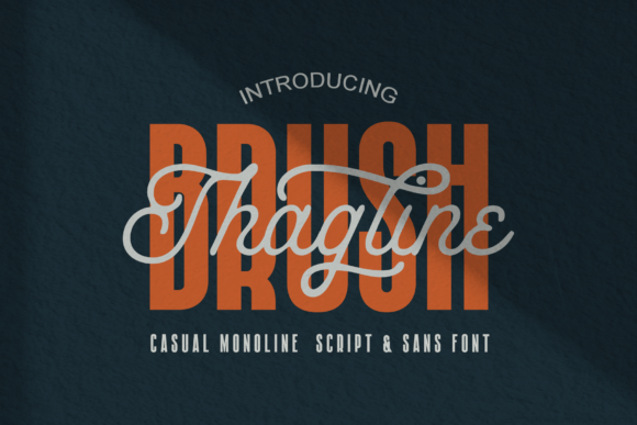 Brush Thagline Typeface Review