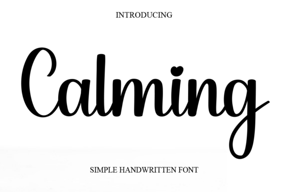 Calming: A Handwritten Typeface for Gentle Editorial Design
