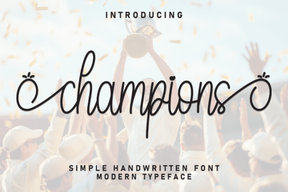 Champions: A Warm Script Font for Handmade Brands