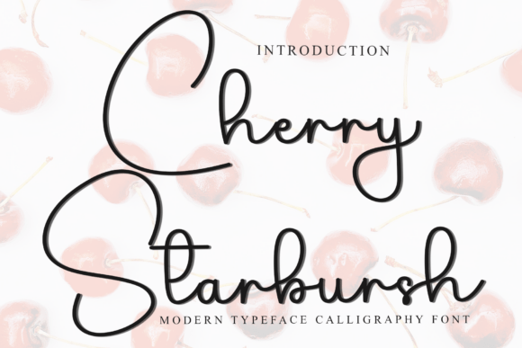 Cherry Starbursh: A Soft Script Font for Web Design