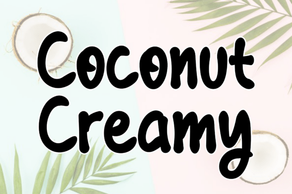 Coconut Creamy: A Fluid Script Font for Editorial Design