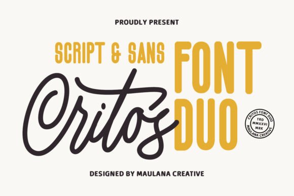 Critos Duo: A Versatile Script Font for Editorial Design