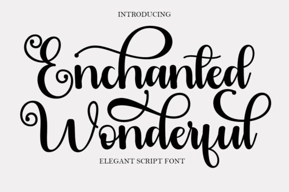 Enchanted Wonderful: A Script Font for Digital Elegance