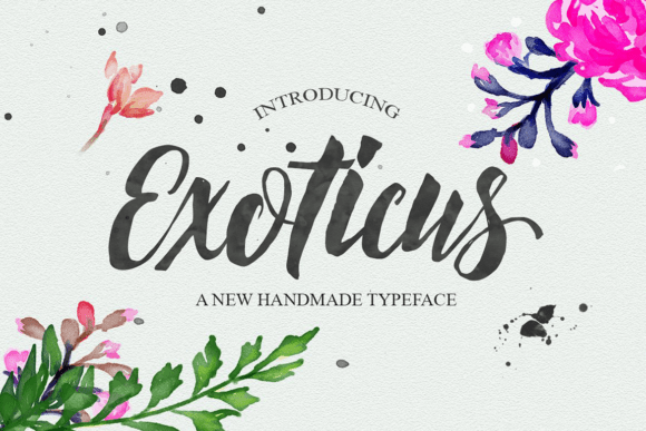 Exoticus: An Elegant Script Font for Makers