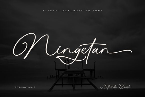 Ningetan Font: Elegant Script for Handmade Brands