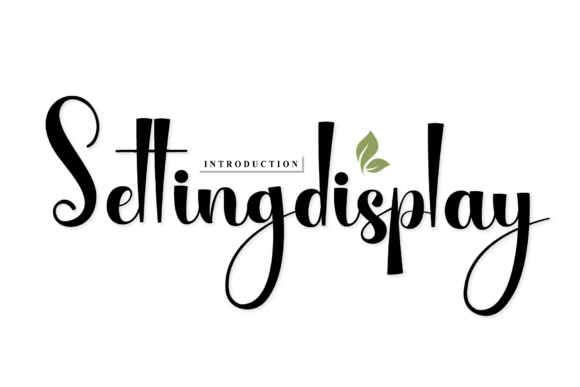 Setting Display: A Graceful Script Typeface for Branding