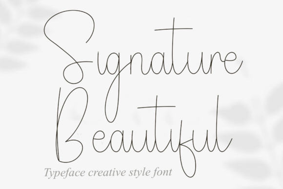 Signature Beautiful Font for Branding