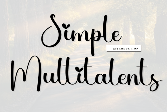 Simple Multitalents: A Timeless Handwritten Font for Crafters