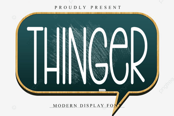 Thinger: A Rhythmic Script Font for Makers