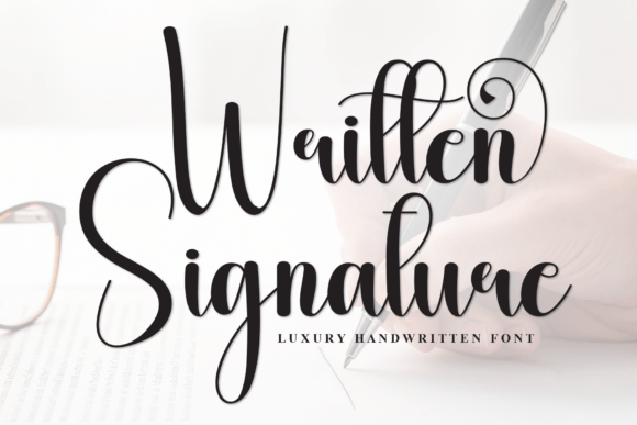 Written Signature: A Premium Handwritten Font for Digital Elegance