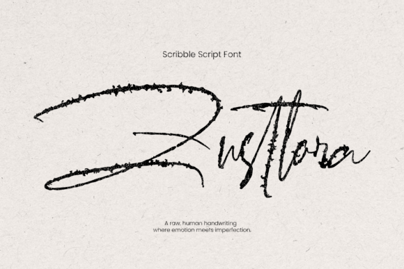 Zusttora: A Raw Script Font for Makers
